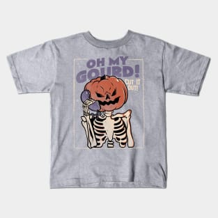 Oh My Gourd - Evil Halloween Pumpkin Skull Gift Kids T-Shirt